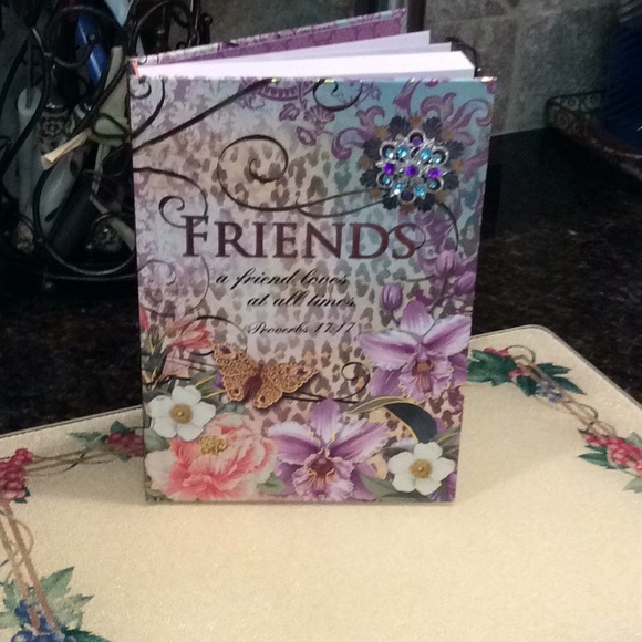 Accessories - Notebook with beautiful gem on corner